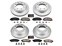 PowerStop Z17 Evolution Plus 8-Lug Brake Rotor and Pad Kit; Front and Rear (05-Early 07 4WD F-250 Super Duty)