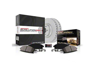 PowerStop Z17 Evolution Plus 8-Lug Brake Rotor and Pad Kit; Front (Late 99-04 4WD F-250 Super Duty)