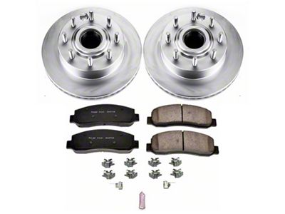 PowerStop Z17 Evolution Plus 8-Lug Brake Rotor and Pad Kit; Front (Late 07-08 2WD F-250 Super Duty)