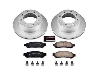 PowerStop Z17 Evolution Plus 8-Lug Brake Rotor and Pad Kit; Rear (05-Early 07 F-250 Super Duty)