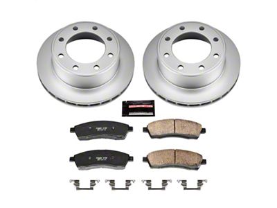 PowerStop Z17 Evolution Plus 8-Lug Brake Rotor and Pad Kit; Rear (99-04 F-250 Super Duty)