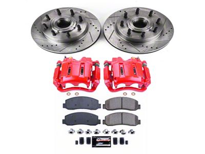 PowerStop Z23 Evolution Sport 8-Lug Brake Rotor, Pad and Caliper Kit; Front (Late 07-08 2WD F-250 Super Duty)