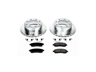 PowerStop Z23 Evolution Sport 8-Lug Brake Rotor and Pad Kit; Rear (99-04 F-250 Super Duty)