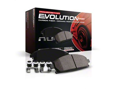 PowerStop Z23 Evolution Sport Carbon-Fiber Ceramic Brake Pads; Rear Pair (07-Early 10 F-250 Super Duty)