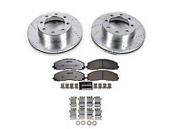 PowerStop Z36 Extreme Truck and Tow 8-Lug Brake Rotor, Pad and Caliper Kit; Front (13-22 4WD F-250 Super Duty SRW)