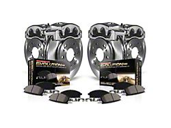 PowerStop OE Replacement 8-Lug Brake Rotor, Pad and Caliper Kit; Front and Rear (13-22 4WD F-350 Super Duty SRW)