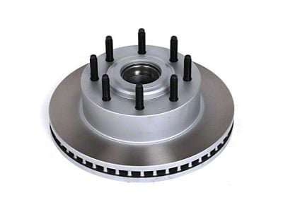 PowerStop Semi-Coated Vented 8-Lug Rotor; Front (07-12 2WD F-350 Super Duty SRW)