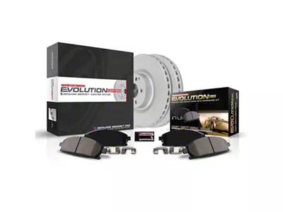 PowerStop Z17 Evolution Plus 8-Lug Brake Rotor and Pad Kit; Rear (Late 07-10 F-350 Super Duty SRW)