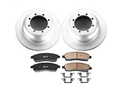 PowerStop Z17 Evolution Plus 8-Lug Brake Rotor and Pad Kit; Rear (99-04 F-350 Super Duty DRW)