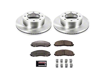 PowerStop Z36 Extreme Medium Duty Truck and Tow 8-Lug Brake Rotor and Pad Kit; Front (13-22 4WD F-350 Super Duty)