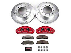 PowerStop Z36 Extreme Truck and Tow 10-Lug Brake Rotor, Pad and Caliper Kit; Front (15-16 4WD F-350 Super Duty w/ Wide Track Front Suspension)