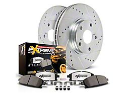 PowerStop Z36 Extreme Truck and Tow 8-Lug Brake Rotor and Pad Kit; Rear (99-04 F-350 Super Duty DRW)