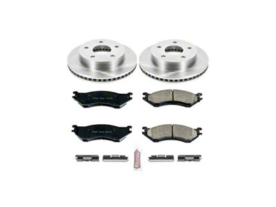 PowerStop OE Replacement 5-Lug Brake Rotor and Pad Kit; Front (00-01 2WD RAM 1500)