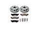 PowerStop OE Replacement 5-Lug Brake Rotor and Pad Kit; Front (00-01 4WD RAM 1500)