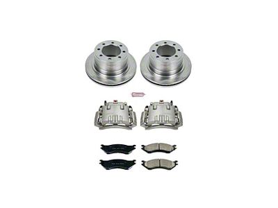 PowerStop OE Replacement 5-Lug Brake Rotor, Pad and Caliper Kit; Rear (06-08 RAM 1500 Mega Cab)