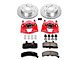 PowerStop Z23 Evolution 5-Lug Brake Rotor, Pad and Caliper Kit; Front (94-99 4WD RAM 1500)