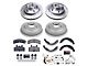 PowerStop Z23 Evolution Sport 5-Lug Brake Rotor, Drum and Pad Kit; Front and Rear (94-99 2WD RAM 1500)