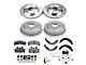 PowerStop Z23 Evolution Sport 5-Lug Brake Rotor, Drum and Pad Kit; Front and Rear (94-99 4WD RAM 1500)