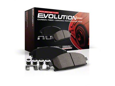 PowerStop Z23 Evolution Sport Carbon-Fiber Ceramic Brake Pads; Front Pair (94-99 RAM 1500)