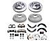 PowerStop Z36 Extreme Truck and Tow 5-Lug Brake Rotor, Drum and Pad Kit; Front and Rear (94-99 2WD RAM 1500)