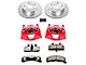 PowerStop Z36 Extreme Truck and Tow 5-Lug Brake Rotor, Pad and Caliper Kit; Front (94-99 4WD RAM 1500)