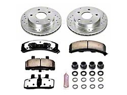 PowerStop Z36 Extreme Truck and Tow 5-Lug Brake Rotor and Pad Kit; Front (94-99 4WD RAM 1500)