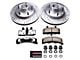 PowerStop Z36 Extreme Truck and Tow 5-Lug Brake Rotor and Pad Kit; Front (94-99 2WD RAM 1500)