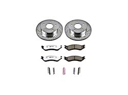 PowerStop Z36 Extreme Truck and Tow 5-Lug Brake Rotor and Pad Kit; Front (00-01 4WD RAM 1500)