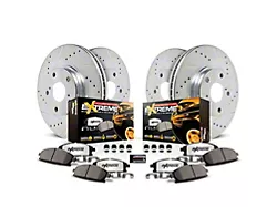 PowerStop Z36 Extreme Truck and Tow 6-Lug Brake Rotor and Pad Kit; Front and Rear (21-24 RAM 1500 TRX)