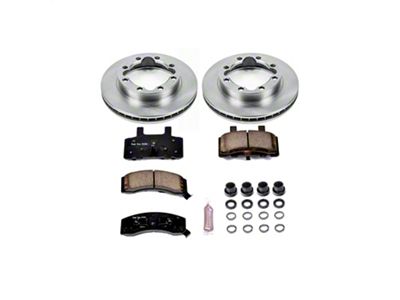 PowerStop OE Replacement 8-Lug Brake Rotor and Pad Kit; Front (97-99 4WD RAM 2500 w/ 7,500 lb. GVW)