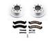 PowerStop Z17 Evolution Plus 8-Lug Brake Rotor and Pad Kit; Front (00-02 RAM 2500)