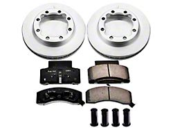 PowerStop Z17 Evolution Plus 8-Lug Brake Rotor and Pad Kit; Front (94-99 2WD RAM 3500 w/ Solid Front Axle; 94-99 4WD RAM 3500)