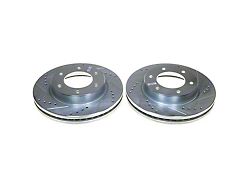 PowerStop Evolution Cross-Drilled and Slotted 6-Lug Rotors; Front Pair (19-24 Ranger, Excluding Raptor)