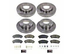 PowerStop OE Replacement Brake Rotor and Pad Kit; Front and Rear (19-23 Ranger)