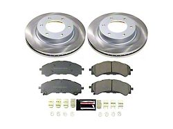 PowerStop Semi-Coated 6-Lug Brake Rotor and Pad Kit; Front (19-25 Ranger, Excluding Raptor)