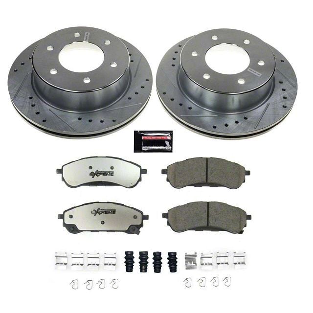 PowerStop Ranger Z36 Extreme Truck and Tow 6-Lug Brake Rotor and Pad ...