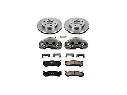 PowerStop OE Replacement 6-Lug Brake Rotor, Pad and Caliper Kit; Front (99-06 Sierra 1500)