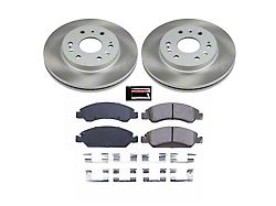 PowerStop Semi-Coated 6-Lug Brake Rotor and Pad Kit; Front (07-18 Sierra 1500)