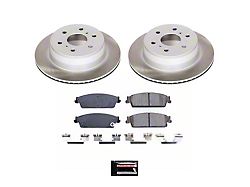 PowerStop Semi-Coated 6-Lug Brake Rotor and Pad Kit; Rear (07-13 Sierra 1500 w/ Rear Disc Brakes)