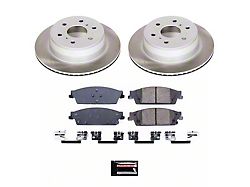 PowerStop Semi-Coated 6-Lug Brake Rotor and Pad Kit; Rear (14-18 Sierra 1500)