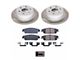 PowerStop Semi-Coated 6-Lug Brake Rotor and Pad Kit; Rear (14-18 Sierra 1500)