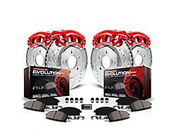 PowerStop Z23 Evolution Sport 8-Lug Brake Rotor, Pad and Caliper Kit; Front and Rear (2004 Sierra 2500 HD w/ 4-Wheel Steering)