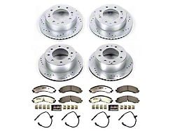 PowerStop Z36 Extreme Truck and Tow 8-Lug Brake Rotor and Pad Kit; Front and Rear (2020 Sierra 2500 HD)