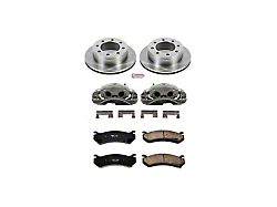 PowerStop OE Replacement 8-Lug Brake Rotor, Pad and Caliper Kit; Rear (07-10 Sierra 3500 HD SRW)