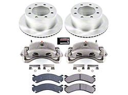 PowerStop OE Replacement 8-Lug Brake Rotor, Pad and Caliper Kit; Rear (07-10 Sierra 3500 HD DRW)