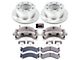 PowerStop OE Replacement 8-Lug Brake Rotor, Pad and Caliper Kit; Rear (07-10 Sierra 3500 HD DRW)