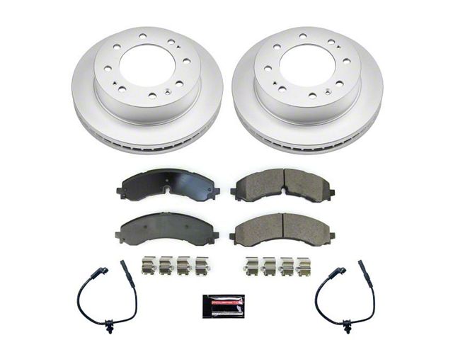 PowerStop Z17 Evolution Plus 8-Lug Brake Rotor and Pad Kit; Front (20-21 Sierra 3500 HD)