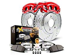 PowerStop Z36 Extreme Truck and Tow 8-Lug Brake Rotor, Pad and Caliper Kit; Rear (07-10 Sierra 3500 HD DRW)