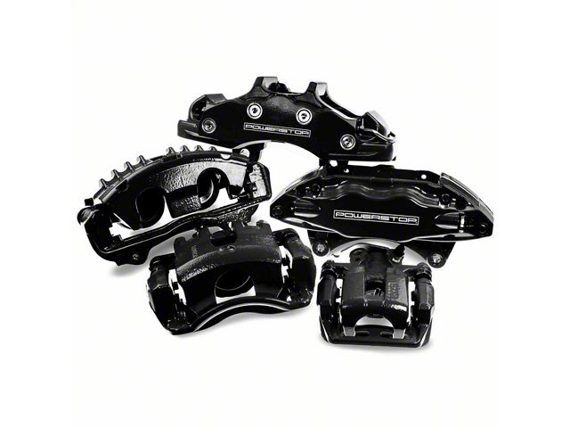 PowerStop Performance Rear Brake Calipers; Black (03-06 Silverado 1500 w/ Single Piston Rear Calipers)