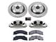 PowerStop OE Replacement 8-Lug Brake Rotor, Pad and Caliper Kit; Rear (11-14 Silverado 2500 HD)